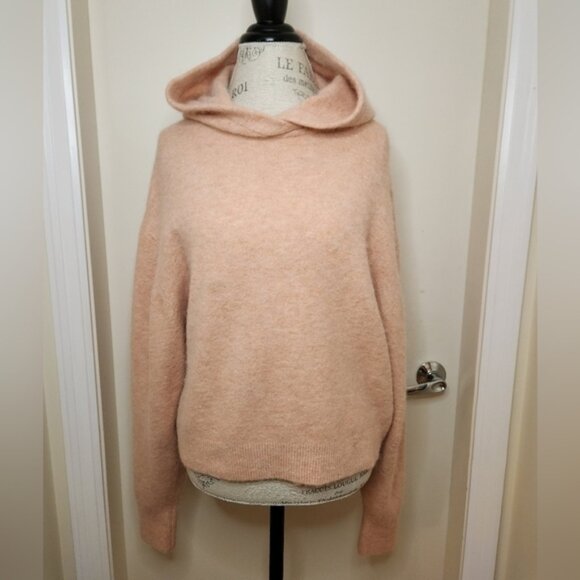 Little Moon Pink Knit Hoodie - Picture 1 of 4